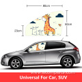 Clear cute printed magnetic nylon mesh car sunshade